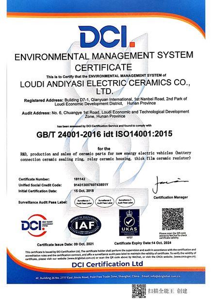 中国 Hunan Antaeus New Materials Co., LTD 認証